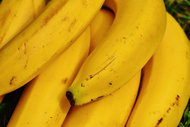 To see whether a banana is ripe, look for brown spots and a 'soft squeeze'.