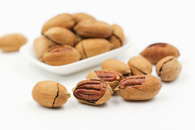 Pecans belong to the same botanical family as walnuts, but make a sweeter pine nut substitute.