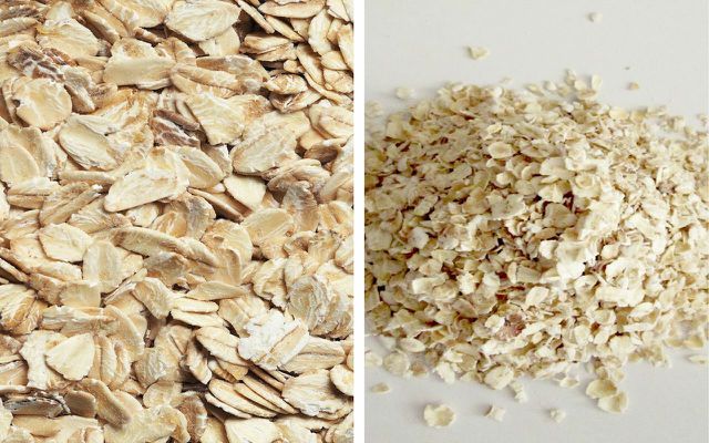 Old Fashioned vs. Quick Oats look similar, but have different cook times. 