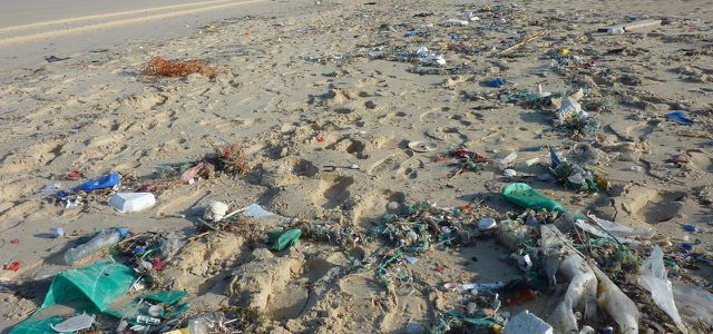 UN neue Kampagne gegen Meeresmüll, Plastikmüll am Strand