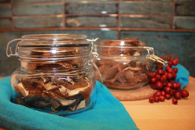 Once dried, your mushrooms will have a long shelf life.