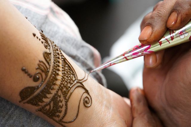 Henna designs, also known as mehndi, are used in many cultures as part of rituals or traditions.