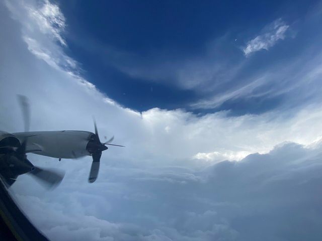 What is a hurricane? Check out this view of eye wall during a NOAA flight into Category 4 Hurricane Ida.