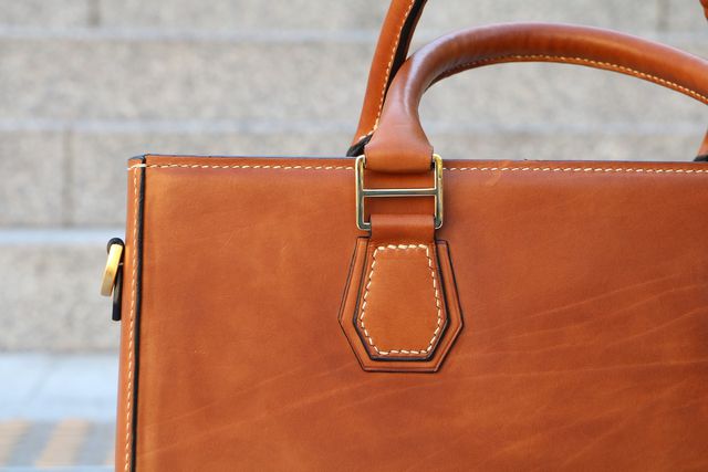 Natural pleather bags are easy to clean and more sustainable than their synthetic counterparts.
