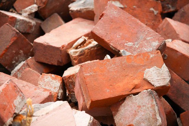 Bricks can be re-used in construction and is an eco-friendly alternative to making more.