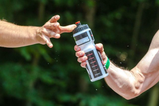 Stay hydrated for longer bike travels.