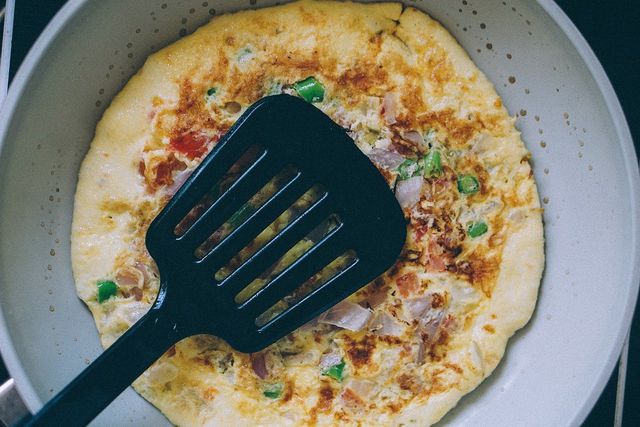 You can easily make a breakfast omelet with plant-based eggs. 