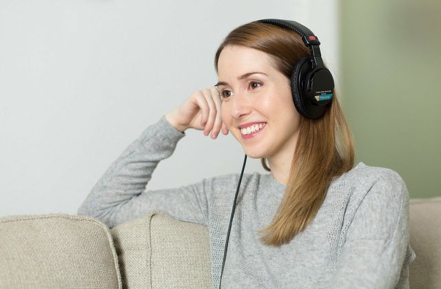 Listening to music you enjoy can put you in a positive mood. 