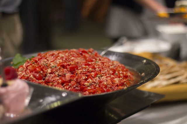 Salsa is a flavored substitute for tomato puree and would go well with a pasta or pizza.