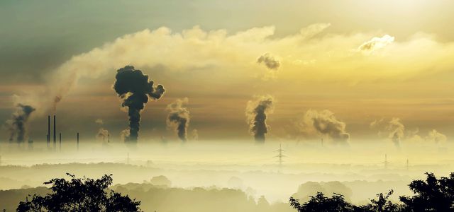 Luftverschmutzung Industrie Landschaft