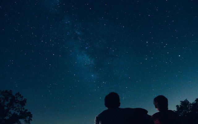 Find a friend and go stargazing. 