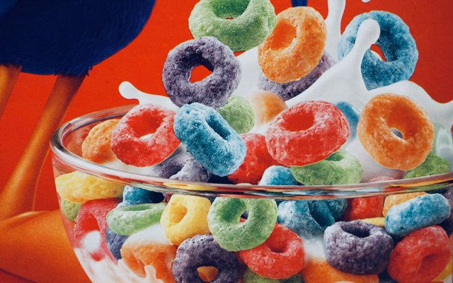 Unhealthy foods breakfast cereal