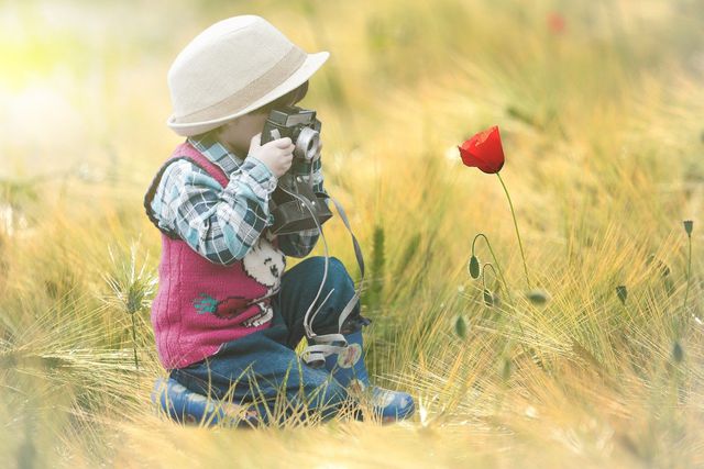Photography is a great way to involve older children in nature-based activities.