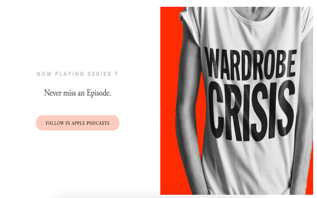 Wardrobe Crisis is a sustainability podcast focused on fashion.