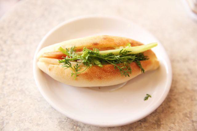 Fresh herbs take your vegan bánh mì to the next level.