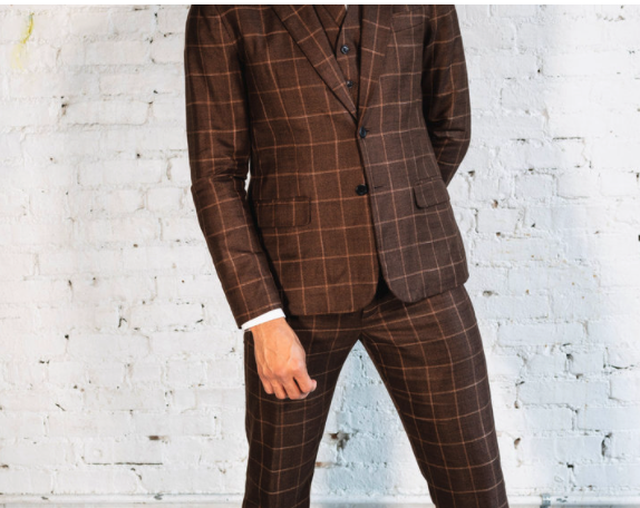 Classic Suit - Brown Windowpane