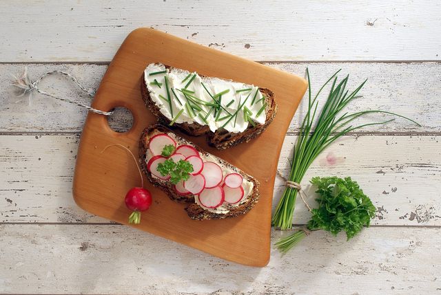 Vegan cashew cheese is a plant-based cheesy spread everyone can enjoy on crostinis.