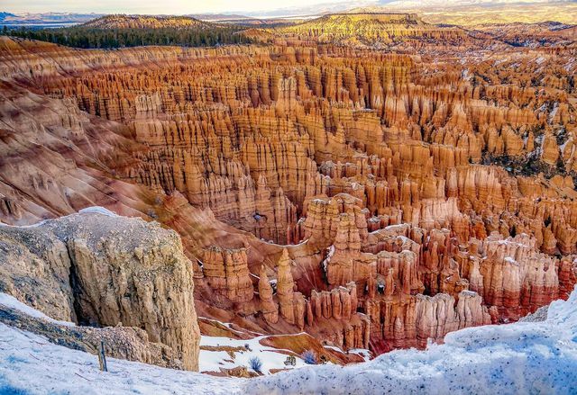 Bryce Canyon National Park is especially beautiful when snowy.