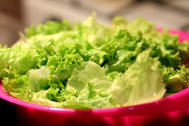 Lettuce is the staple of this tasty vegan snack.