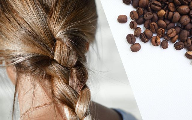Coffee grounds uses caffeine shampoo