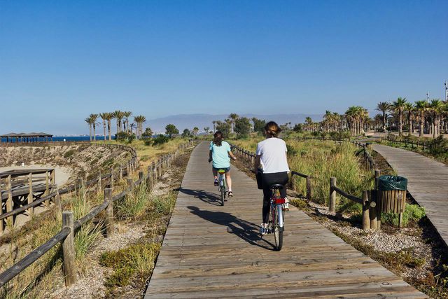 Cycling is a great sustainable travel option for a staycation.