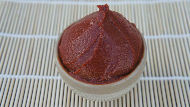 Miso paste is a Japanese fermented paste that's rich in umami. 