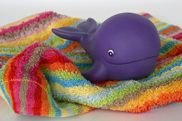 Vinegar is a great natural cleaning agent for bath toys.